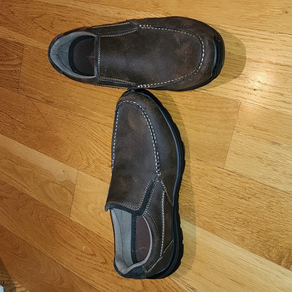 Men's Mountain Creek Brown Slip On Casual Shoes Size 10